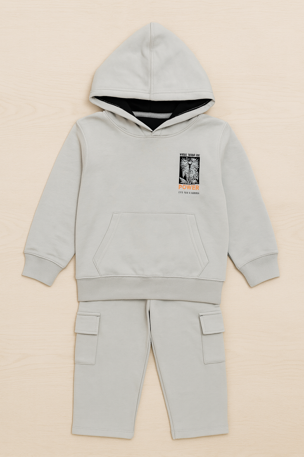 roolover gray Hoodie Track Suit