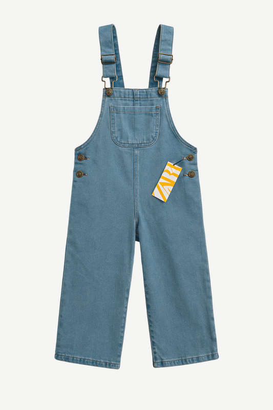 "ONE "denim dungaree