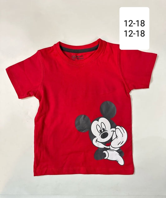Red Mickey Mouse T-Shirt