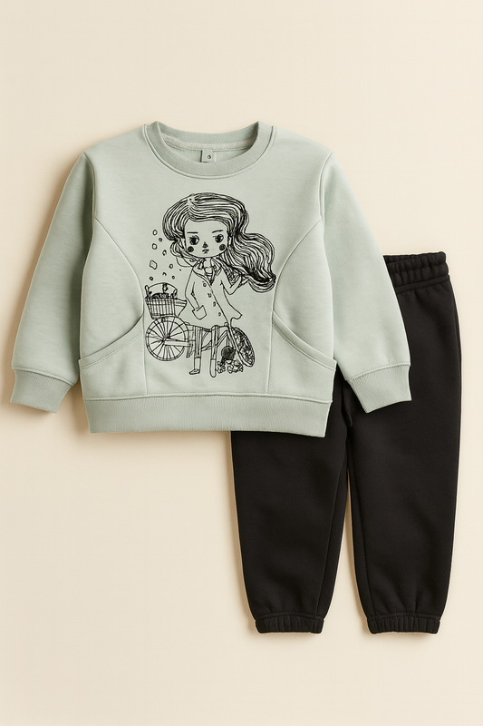Rollover Girls Pocket Fleece Sweatsuit
