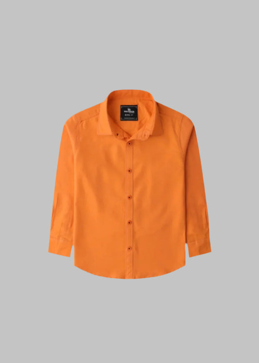 Rollover Orange casual Shirt