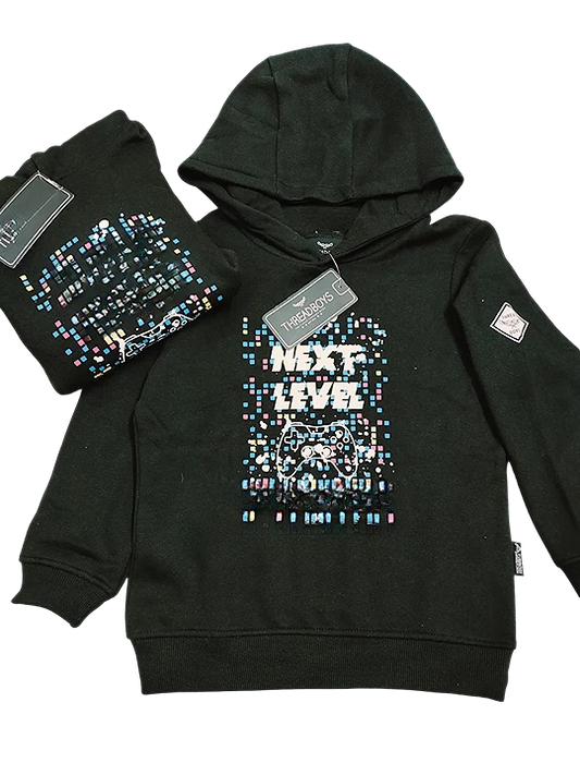 Black '' Next Level'' Hoodie